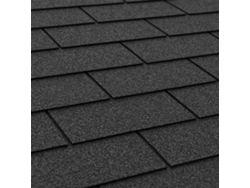 Tejas asfálticas negras Pedra Trio T, cubierta asfáltica negra de 3 m² Timbela