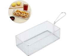 Té, Cesta De Freír Rectangular De Acero Inoxidable, Cesta De Filtro De Malla Con Asa