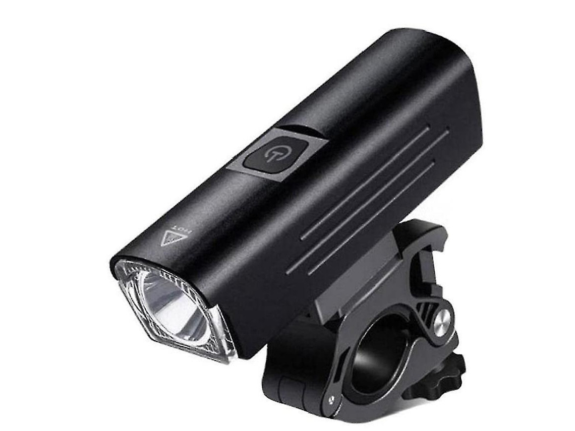 Cargador Bicicleta Recarregável Usb-c Led Brilhante Frontal Água Yizhood Negro