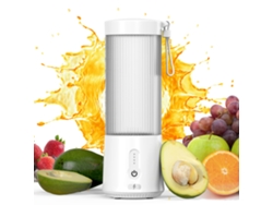 Exprimidor Eléctrico Pequeño Portátil De 450 Ml Recargable Para Frutas Verduras Batidos Batidos (blanco) Cuich
