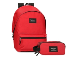 Mochila Escolar Poliéster Aris Evergreen Rojo PEPE JEANS