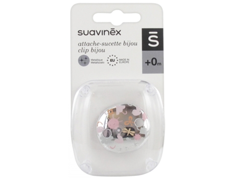 Sujeta Chupete Clip Joya 0 Mes Y Modelo: Sol Rosa SUAVINEX