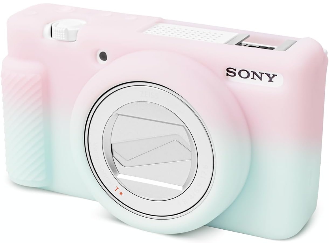 Funda EIFSON para Sony ZV 1f / ZV 1 II, fabricada en silicona suave con protector de pantalla contra arañazos (compatible con Gradiente).