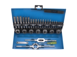 Kit De Tarrafas E Matrizes Métricas M3-m12, Aço Liga Com Racha Adjustável, 32 Peças Para Diy E Profissionais