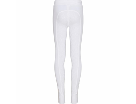 Leggings de Niña para Equitación EQUIPAGE Agarre Total Dai Blanco (5/6 años)