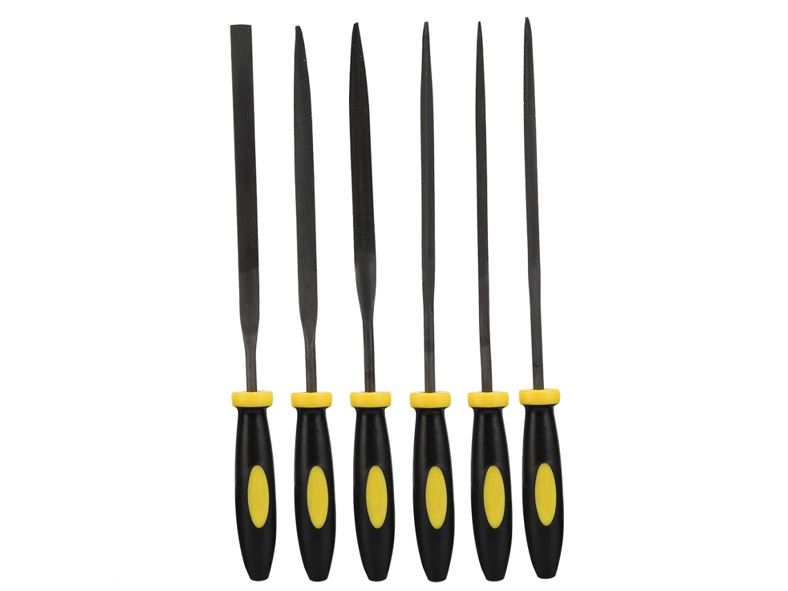 Conjunto De 6 Limas Mini De Metal 3*150mm Herramientas De Carpintería Lima Aguja Para Madera Y Metal