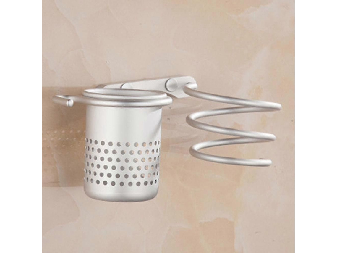 Soporte para secador de pelo, juego de estantes de pared para el cabello GOKOCO