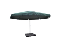 Sombrilla de jardín MAISON EXCLUSIVE de aluminio con base verde portátil