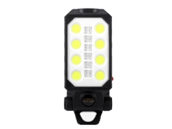 Ycy-linterna De Trabajo Cob Led Recargable Usb Con Imán Luz Blanca Rojo Azul Parpadeo Para Camping Exterior 598a