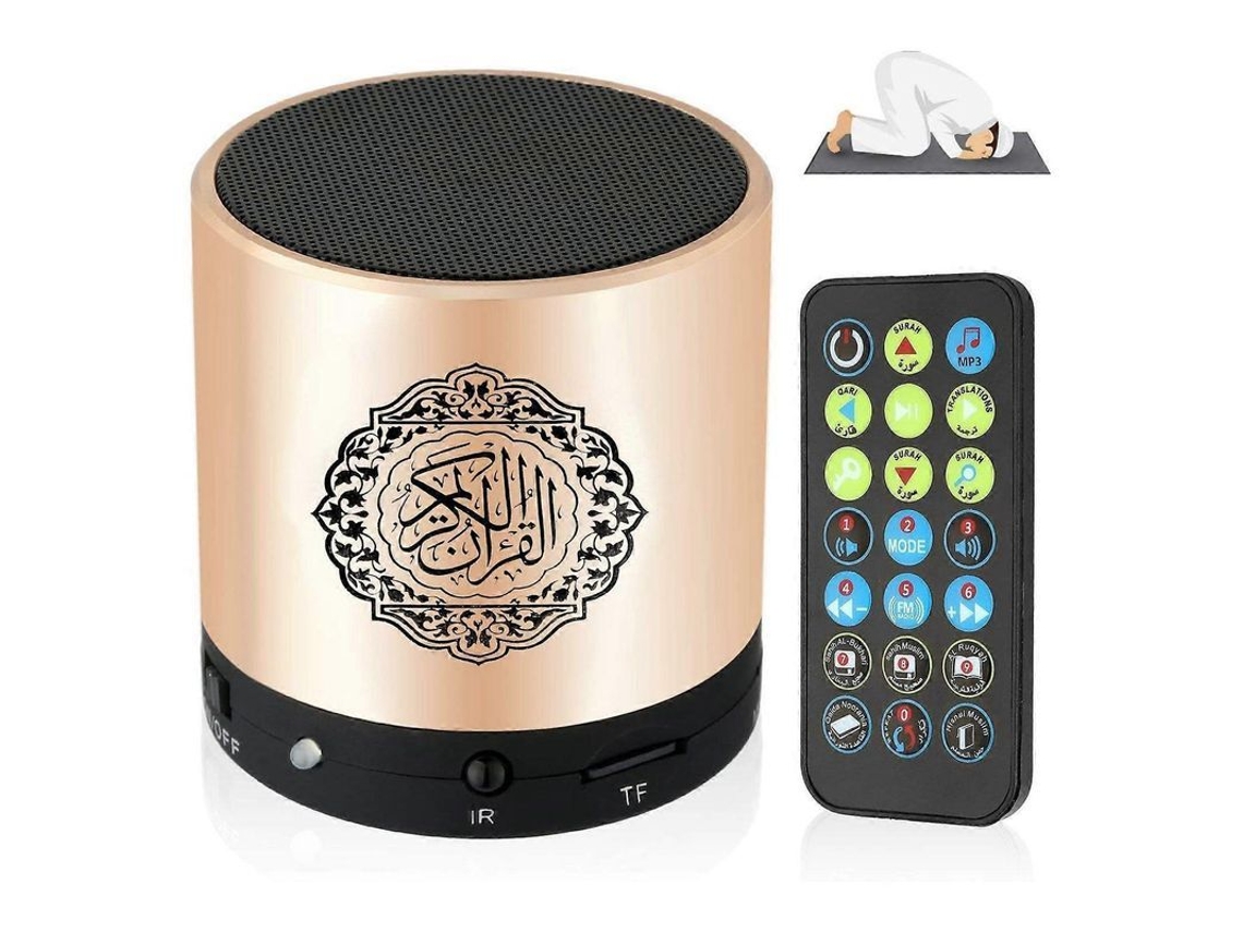 Altavoz Musulmán Del Corán, Traducción Inteligente Del Corán, Pequeño, Portátil, Con Control Remoto, Bluetooth, Mp3, Fm Y Reproductor If.