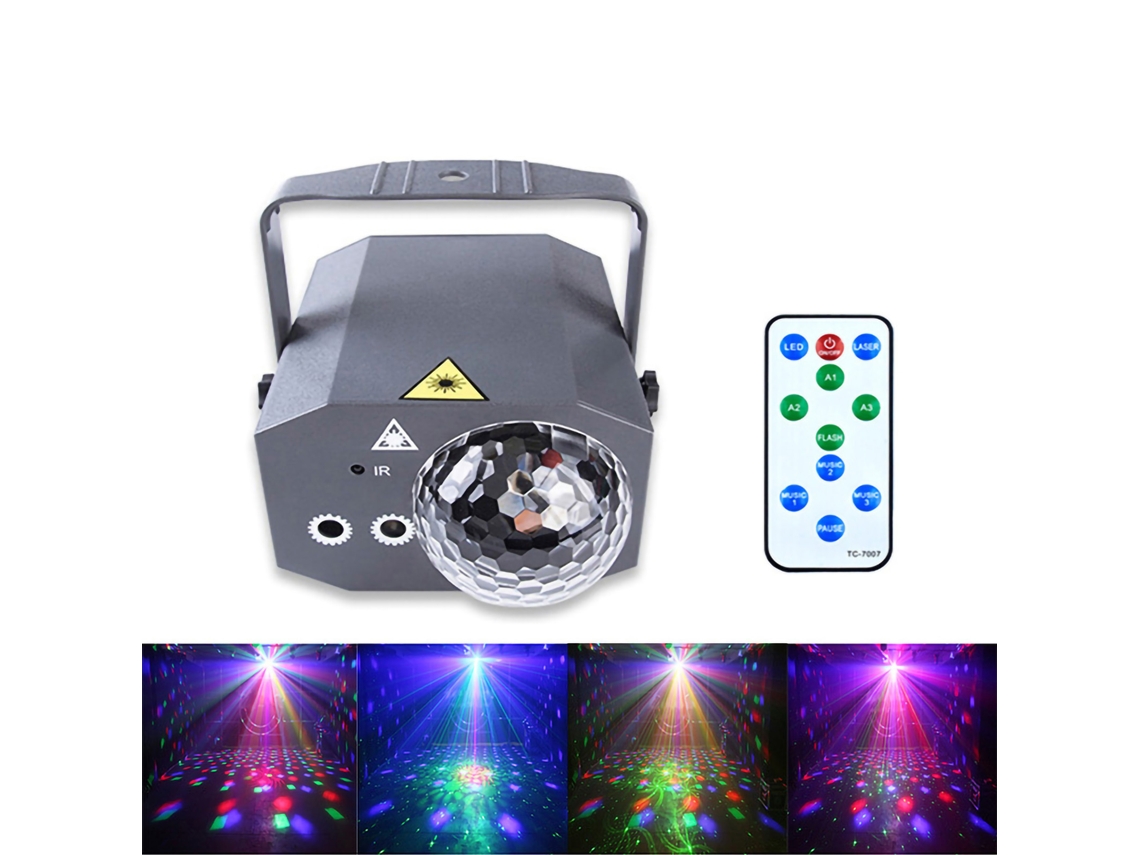 2026-lámparas Led De Escenario Con Proyección Colorida, Control Remoto, 10w, Para Fiestas Y Eventos, Plug Us