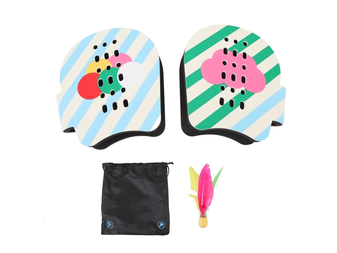 Dan26-juego De Paleta Con Pluma Usable Interior Exterior Juguete Interactivo Eva Para Adultos Niños Con Bolsa De Almacenamiento
