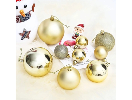 Caja de bolas de Navidad Colgante Bolas Navidad Adorno para árbol de Navidad colgante para el hogar decoración para fiesta de año nuevo SELEOK