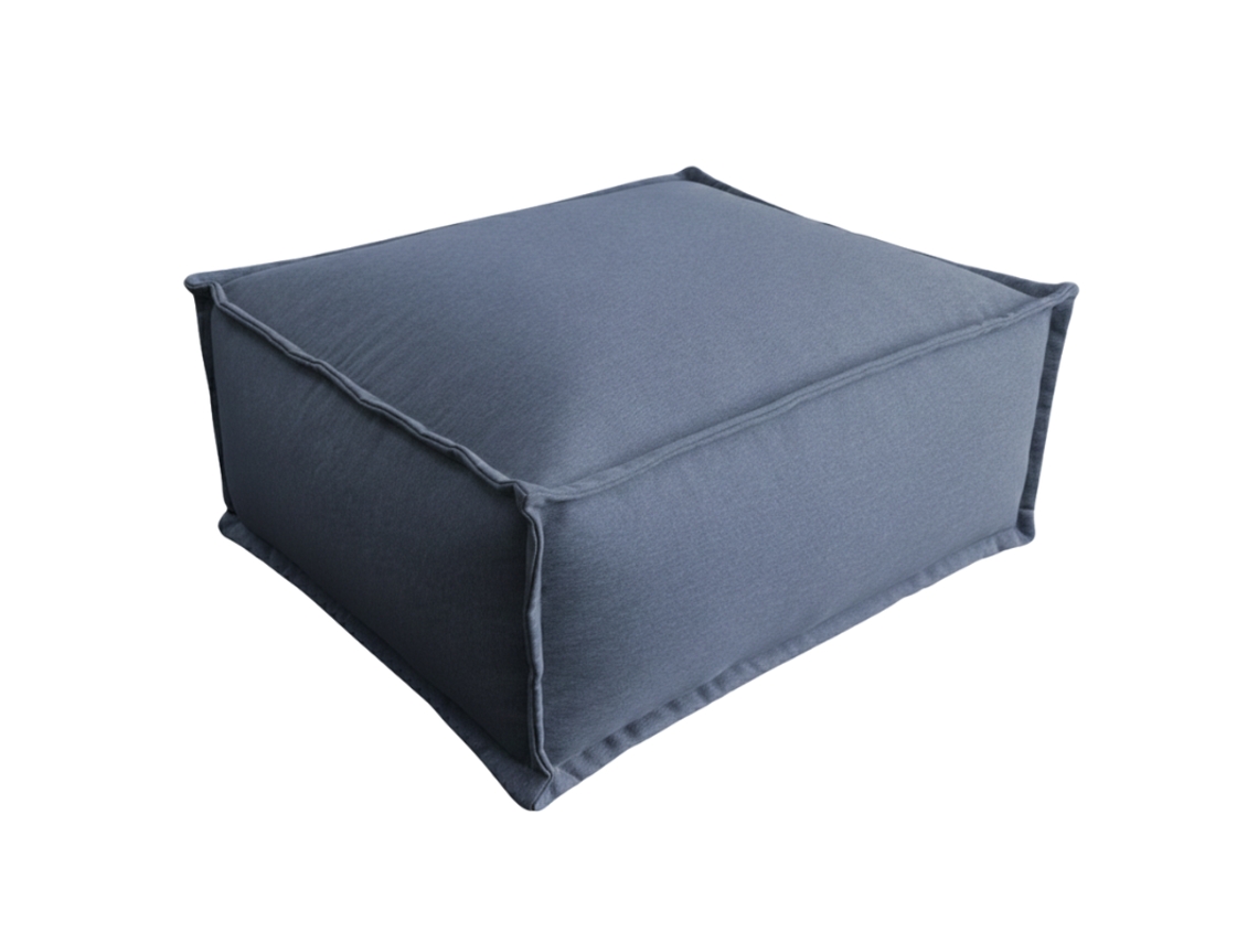 Módulo Chaise Longue Para Sofá Modular En Efecto Lino Bananair 80x60 Cm Gris Oscuro