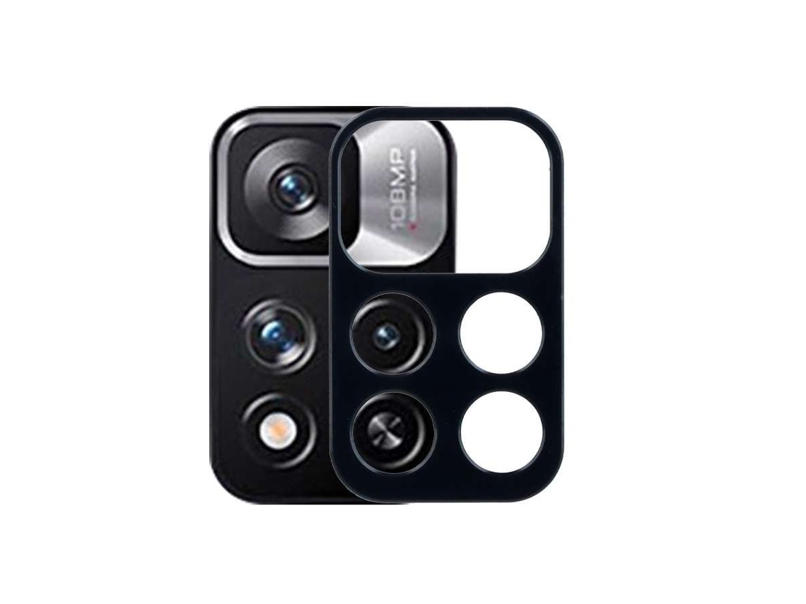 Protector Cámara Metalizado Negro Para Xiaomi Poco M4 Pro 5g