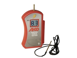 Testador de corrente digital tensiômetro AKO para cercas com bateria de 9V incluída. Testador até 10000V