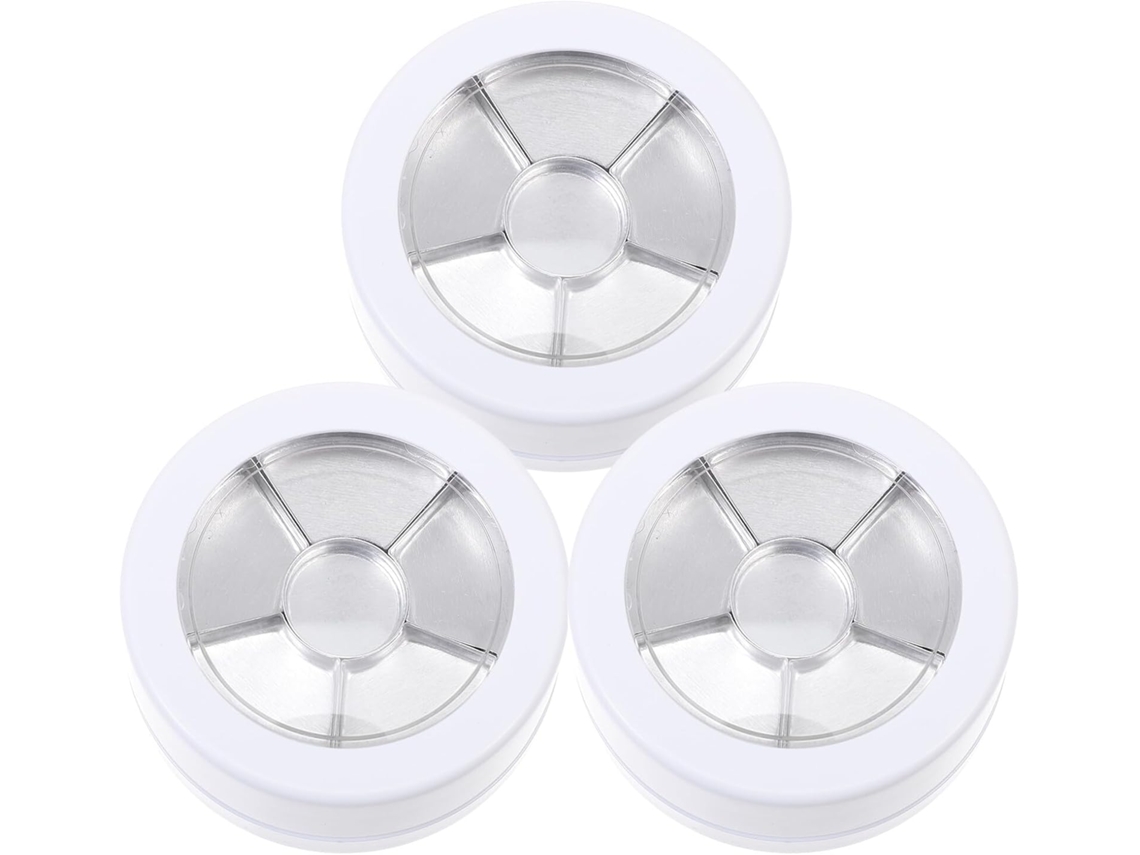 3 Pièces Pot De Rangement Cosmétique Double Cuelloche Blanc Flacon Multifonction Para Crèmes Lotion ...
