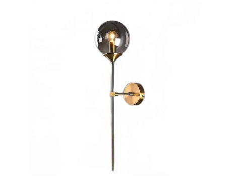 IWHD Lámpara de pared moderna nórdica al lado del dormitorio bola de cristal lámpara de pared LED iluminación espejo de baño luz de escalera (4W) (...