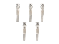 Adaptador BNC macho a conector coaxial RF de 7 resortes de 50 ohmios