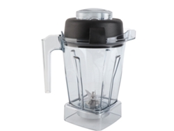 Recipiente de repuesto para licuadora de 48 oz, de goma ABS, transparente, sellado, con cuchilla de acero inoxidable.