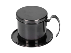 Cafetera de goteo de acero inoxidable 304 para el hogar y la oficina, color negro