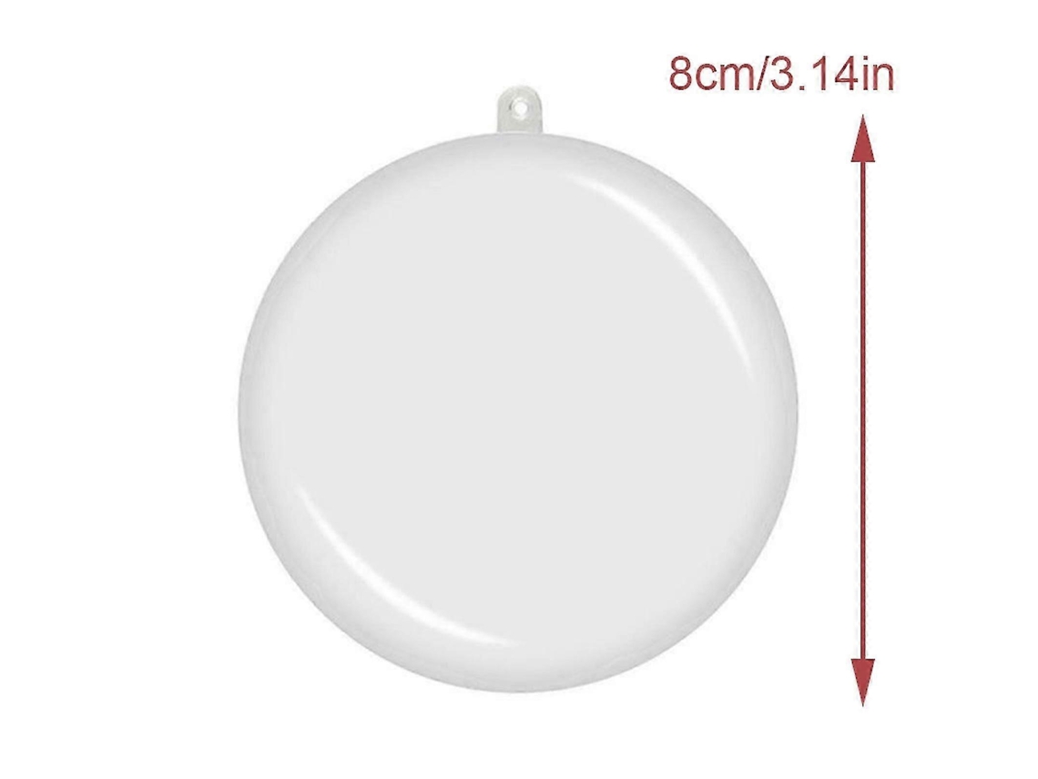 Bolas navideñas transparentes para decorar el árbol, adornos navideños rellenables. Hengjian