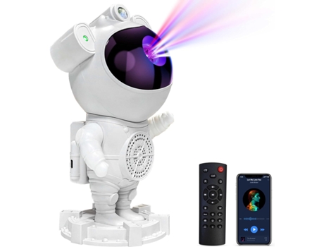 Proyector Galaxia Astronauta - Proyector Estrella, Altavoz Bluetooth, Ruido Blanco, Luces Galaxia Estrella y Luna para Dormitorio con Temporizador,...