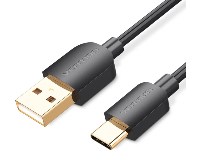 Cable VENTION USB 2.0 USB Macho para Tipo-C Macho de 1 metro - negro