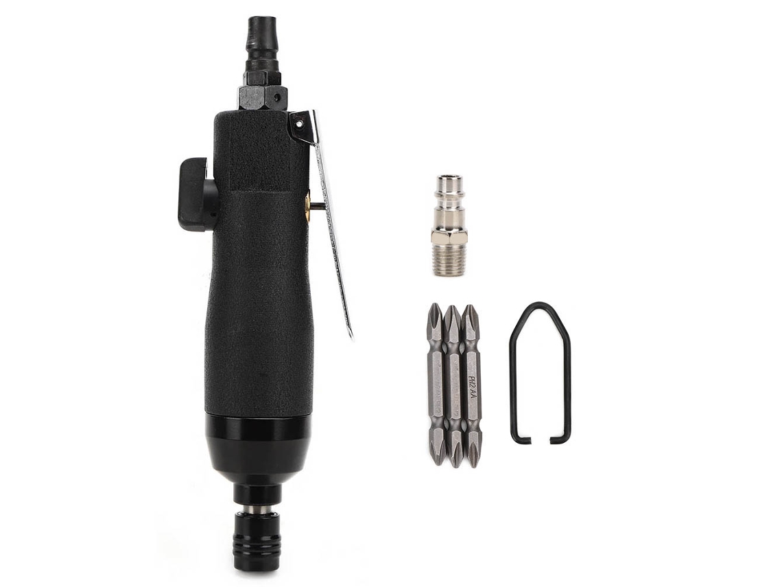 Destornillador Neumático Industrial 5h Herramientas De Reparación Y Decoración + 3 Piezas De Bits Yc‑3015
