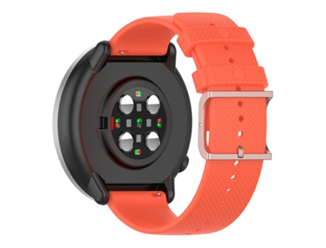 Correa de Silicona textura de punto para Samsung Galaxy Watch 5 40mm/44mm/Watch 5 Pro 45mm/Watch4 40mm/44mm/Watch4 Classic 42mm - anaranjado