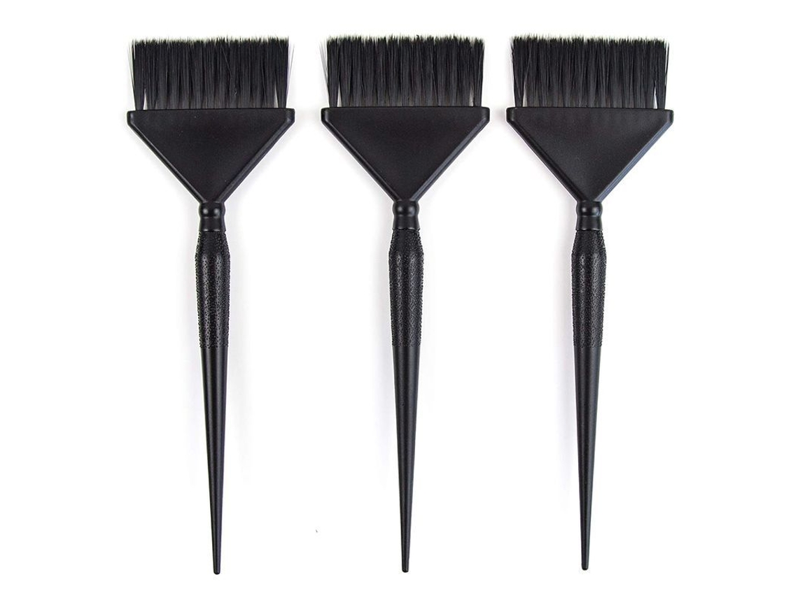 3 Pinceles Anchos Para Teñir El Cabello - Set Aplicador De Tinte Para El Cabello