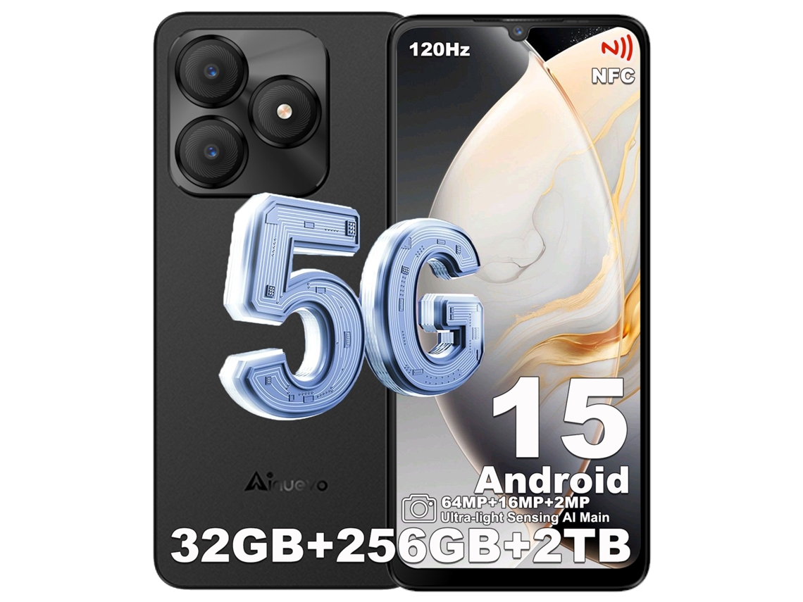 Smartphone 5g Ainuevo Neo S25 Pro 36gb 256gb 6.75 120hz 64mp Android 15 Negro