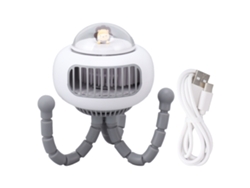 Mini Ventilador Portátil Con Trípode Flexible, 4 Velocidades, Sin Aspas, Giratorio Para Coche, Cuna, Bicicleta, Cinta De Correr.