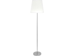 Lámpara de Pie FABRILAMP Maldivas (Blanco - Metal, Tejido - 175x40 cm)