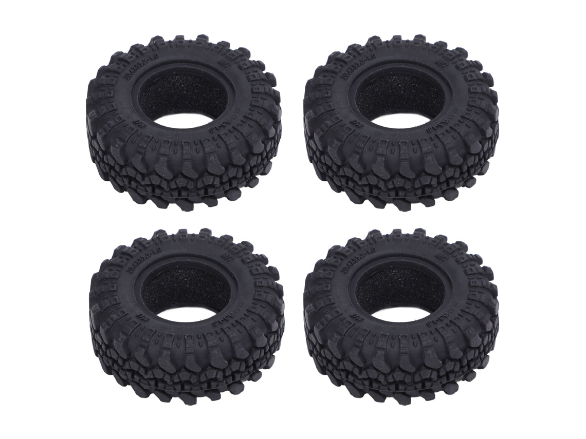 Neumáticos Rc De 1 Pulgada Con Gomaespuma Interna Para Coches Crawler 1/18 Y 1/24 (repuesto)
