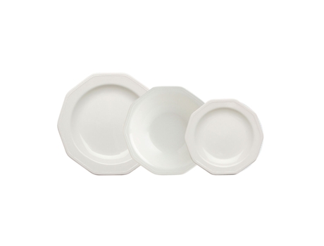 Vajilla QUEEN´S BY CHURCHILL Artic White (Blanco - Cerámica - 12 Piezas)