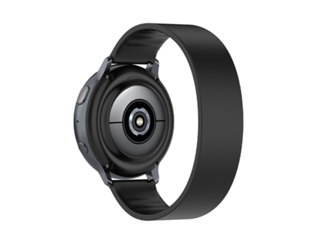 Correa de Silicona 20mm longitud de la banda 170mm para Samsung Galaxy Watch4 Classic 46mm 42mm/Watch4 44mm 40mm - negro