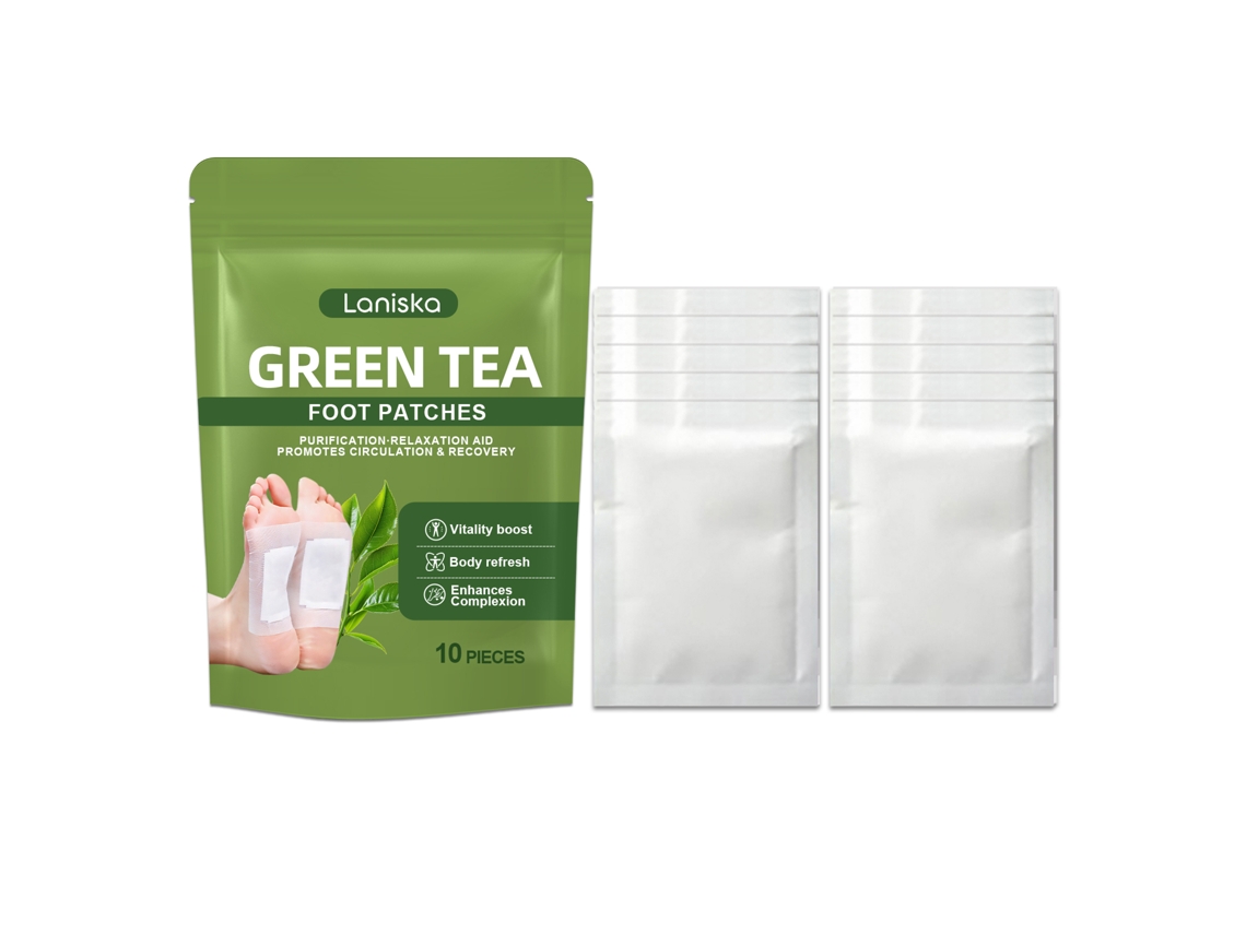 Adhesivo para pies con té verde