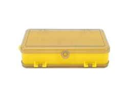 Danu26-bandeja De Cebo Para Pesca Con Compartimentos Plásticos Capacidad Grande Caja De Accesorios De Pesca Amarilla