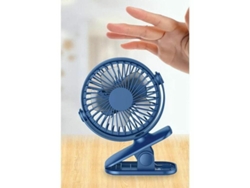 Ventilador de clip versátil, ventilador de escritorio 2 en 1, portátil con suspensión magnética, motor silencioso y ventilador USB multifuncional para uso