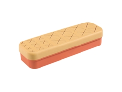 Organizador de maquillaje para labiales en silicona naranja (21x7x5cm) Kofihety
