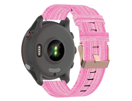 Correa de nailon 20mm con hebilla para Garmin Venu Sq/Venu 2 Plus/Huawei Watch GT 2 42mm/GT 3 Pro 43mm - rosa