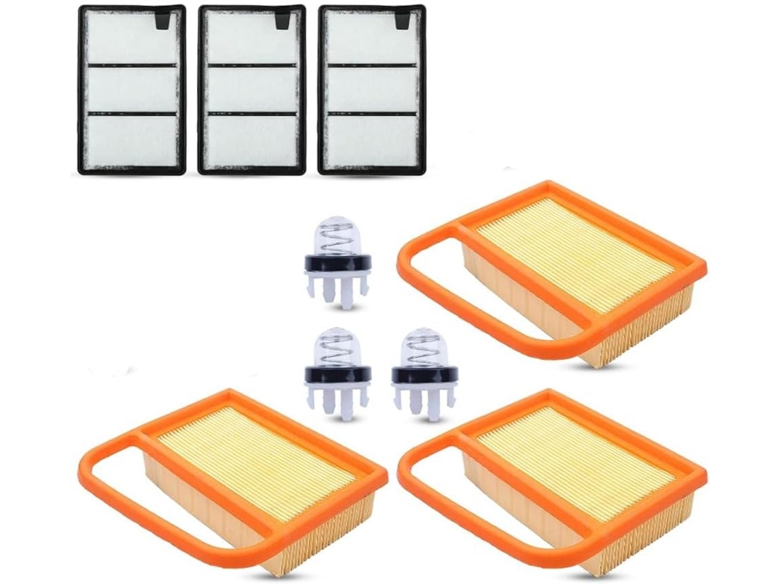 Juego De 9 Filtros De Aire Para Cortacéspedes Ts410, Ts420, Ts410z Y Ts420z.