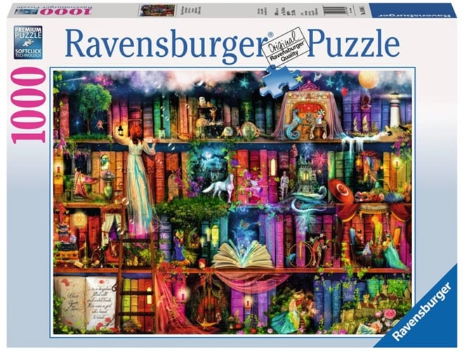Puzzle RAVENSBURGUER Biblioteca Encantada (1000 Piezas)