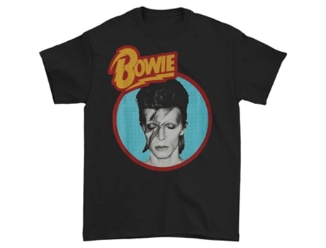 Camiseta ROCKINSTONE David Bowie Dull Aladdin camiseta azul (Algodón - XL)