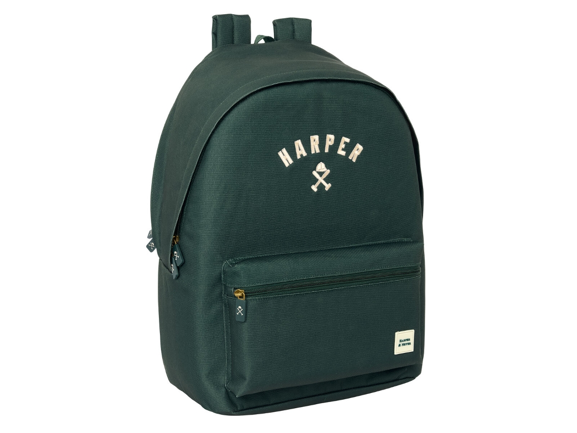 Mochila para portátil con puerto USB Harper Neyer (verde oscuro)