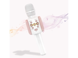 Microfone de Karaokê Sem Fio Bluetooth com Luz Led Máquina de Karaokê Infantil Microfones Sem Fio de Mão com Alto-Falante Microfones 