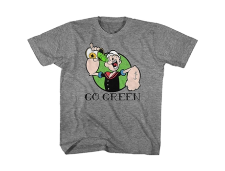 Camiseta ROCKINSTONE Popeye Go Green para jóvenes (M)