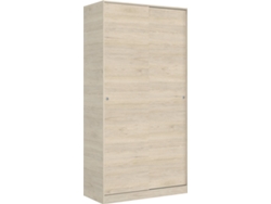 Armario 2 Puertas Corredera Plus 100 DKIT Slide (Natural - 204x100x50 cm)