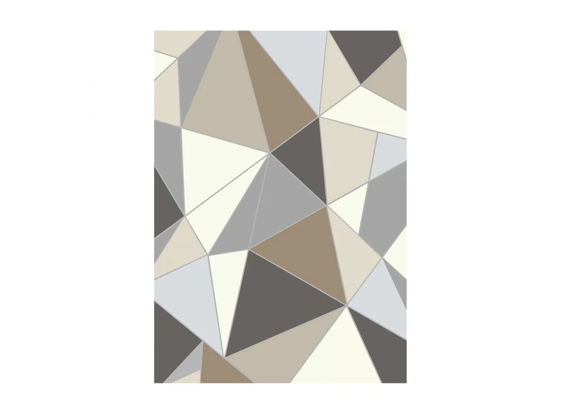Alfombra moderna antialérgica lavable Tekmaquinas 152x213 cm color antracita con base antideslizante